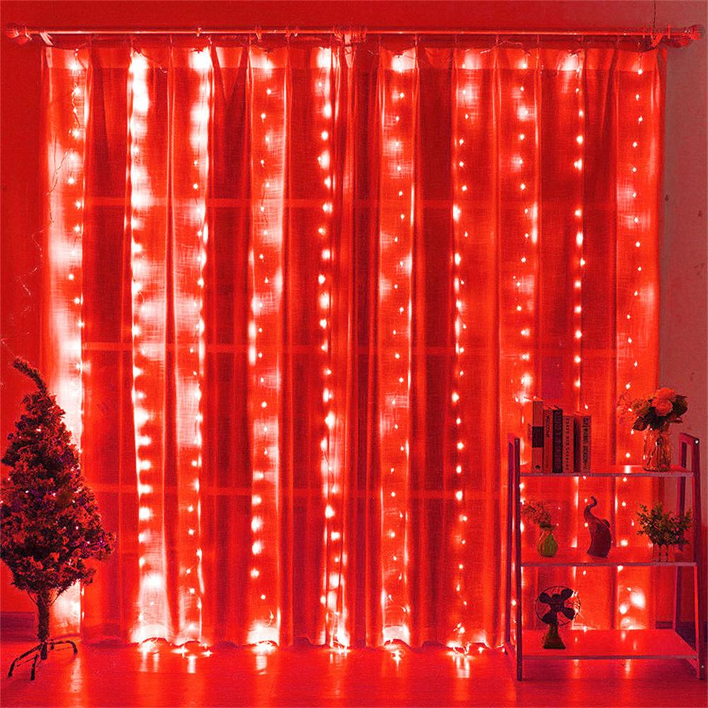 Curtain Garland On The Window USB Power Fairy Lights Festoon with Remote New Year Garland Led Lights Christmas Decoration