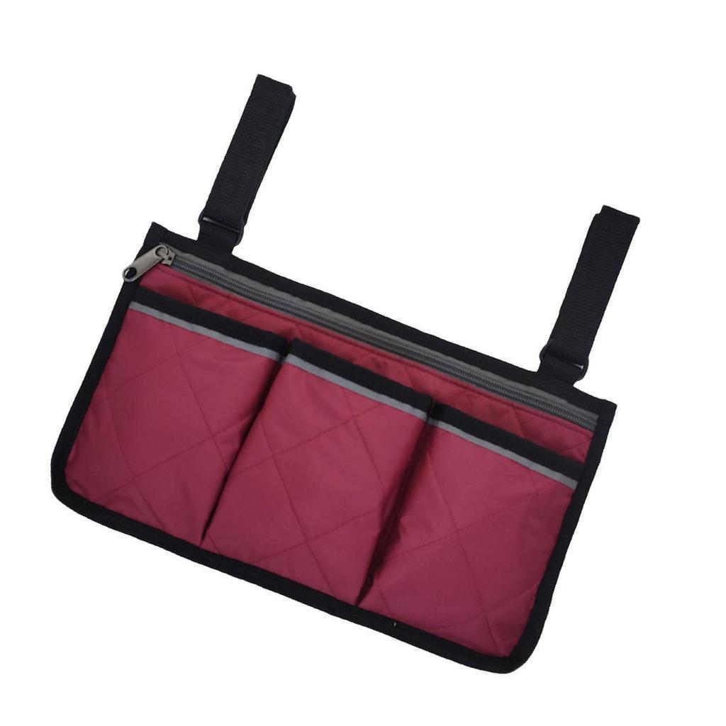 Waterproof Wheelchair Side Armrest Pouch Bag For Cup Pill Box Accessories