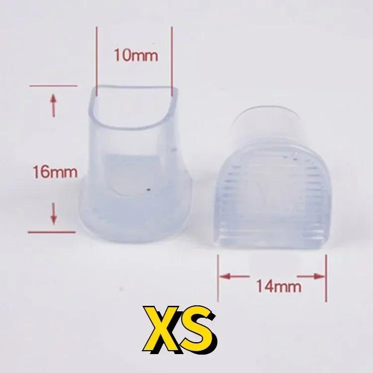 1pair New High Heel Protector Covers for Women Black Transparent Invisible Non-slip Wearable Heel Cover Shockproof Accessories