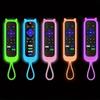 Glow in the dark cute cat's ears shaped silicone universal remote control cover with  for TCL Hisense Roku TV remote control