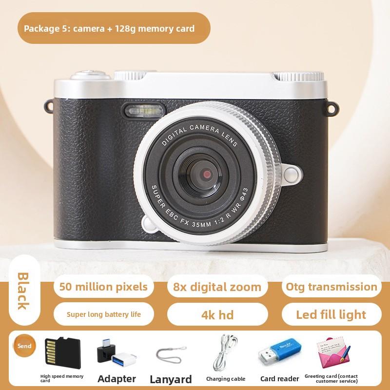 

High Definition Dual Camera Photo Digital Retro Ccd Camera Campus Tour Can Upload Mobile Phone Vlog Dual Camera
