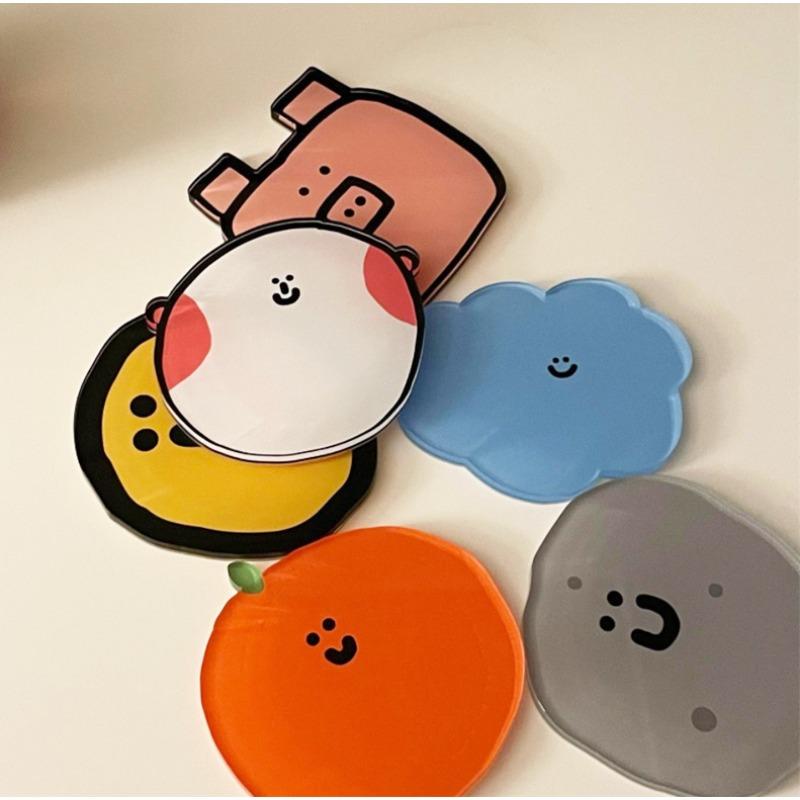 Cute Wind Insulated High Temperature Resistant Coaster Cartoon Acrylic Coaster