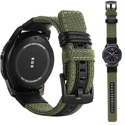 Armband für Samsung Galaxy Watch Band Gear S3 Frontier Classic Nylon 22 mm 20 mm WatchWoven Nylon Band Handgelenk