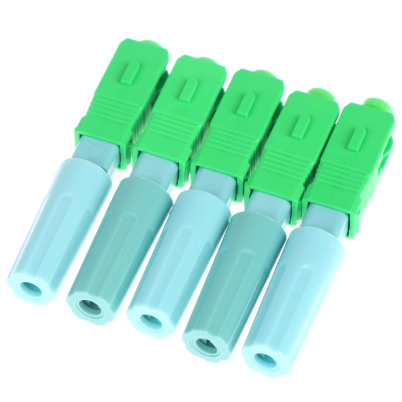 5Pcs Upc Apc Sm Single-Mode Fiber Optical Connector Ftth Tool Cold Connector Tool Upc Upc Fiber Optic Fast Connector