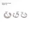 Trendy C Shape Rhinestone Ear Cuff Clip On Earrings Set Of 3 Small Elegant Personality Cartilage Jewelry For Women