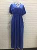 European Style Deep V Mid-Sleeve Split Dress - New Fashion Bestseller