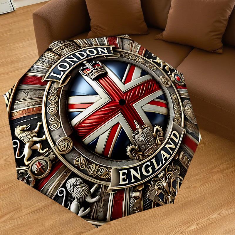 1PC London England Umbrella-8-Rib Reinforced, Automatic Open, Lightweight & Durable, Cute Fashion Accessory for Outdoor-P110