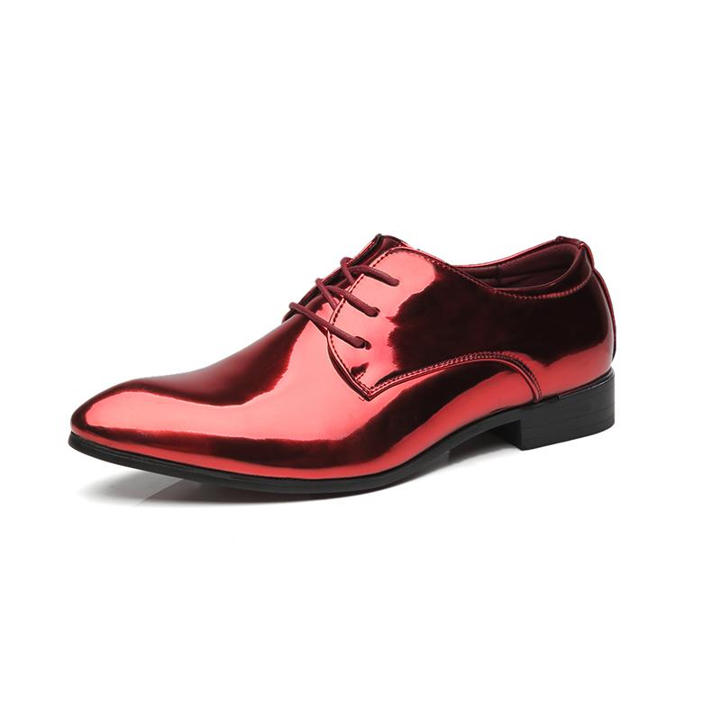 Fashion Men Formal Leather Shoes Black Pointed Toe Men Oxford Shoes  Party Office Business Casual Shoes for Men Lace-Up Mens Dress Shoe