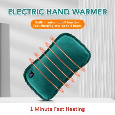 USB Charging Electric Heater Soft Flannel Hand Warmer Hot Water Bottle Heater Bag Hand Muffs for Women Men, Relief Winter Cold