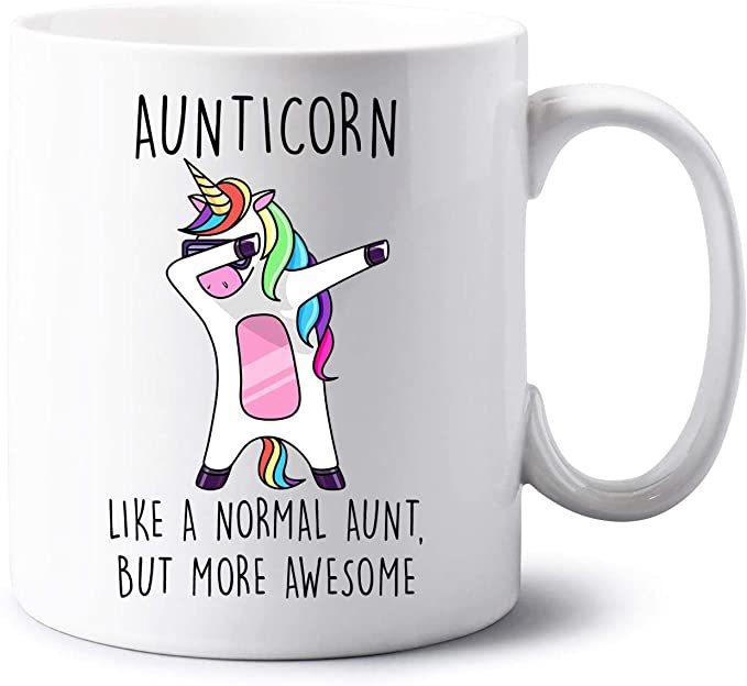 New Unicorn Aunticorn Ceramic Coffee Mug Water Cup Aunt Foreign Trade Unicorn Mug