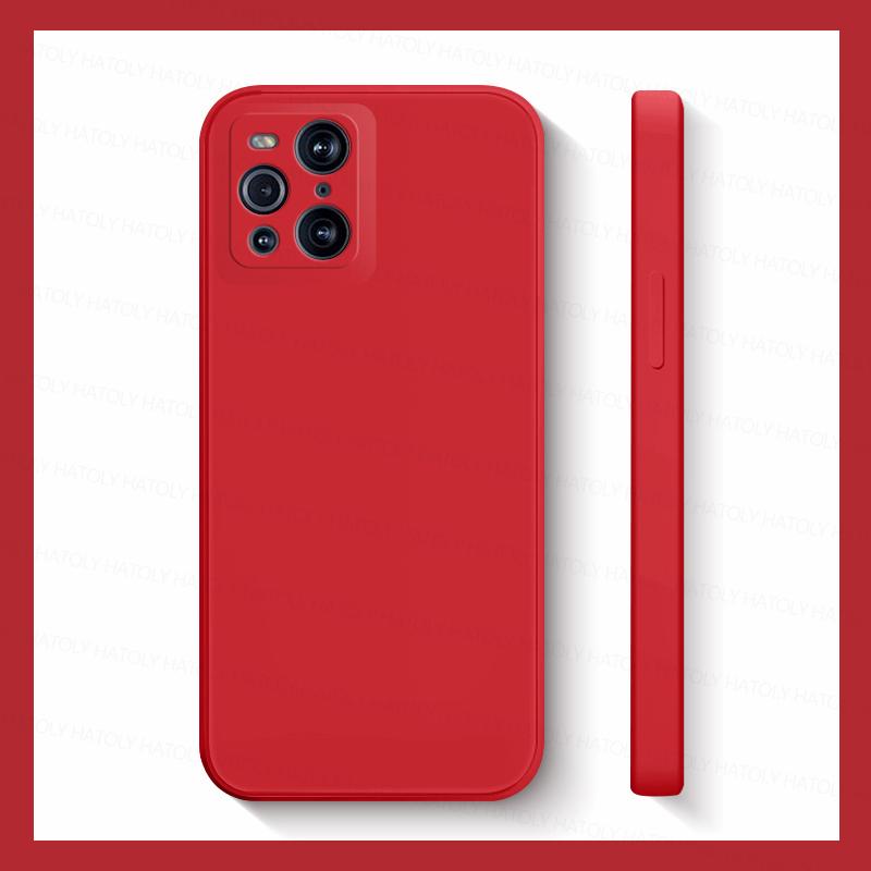 For Oppo Find X3 Pro Case Oppo Find X3 X5 X6 Pro X3 X5 Lite Cover TPU Liquid Silicone Shockproof Protective Phone Case