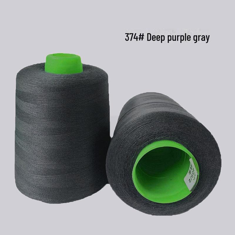 High-Speed 8000-Yard Black & White Sewing Thread - 402 Flat Pagoda Thread for Clothing