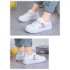 Girls' Board Shoes Autumn Small White Shoes Elementary School Cartoon Casual Shoes School Girls Princess Single Shoes Cute Pink