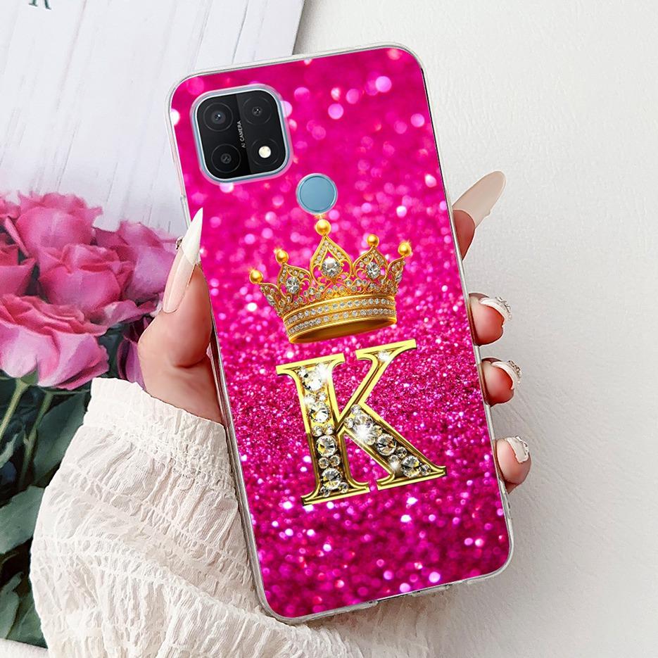 For Oppo A15 Case CPH2185 Stylish Letters Cover Clear Silicone Phone Case For Oppo A15s A 15 OppoA15 OppoA15s Soft Fundas Bumper