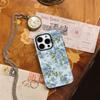 Blue BlossomFor Magnetic Phone Case for IPhone 17 16 15 14 13 Pro Max Plus Single Double-layer Tough Case