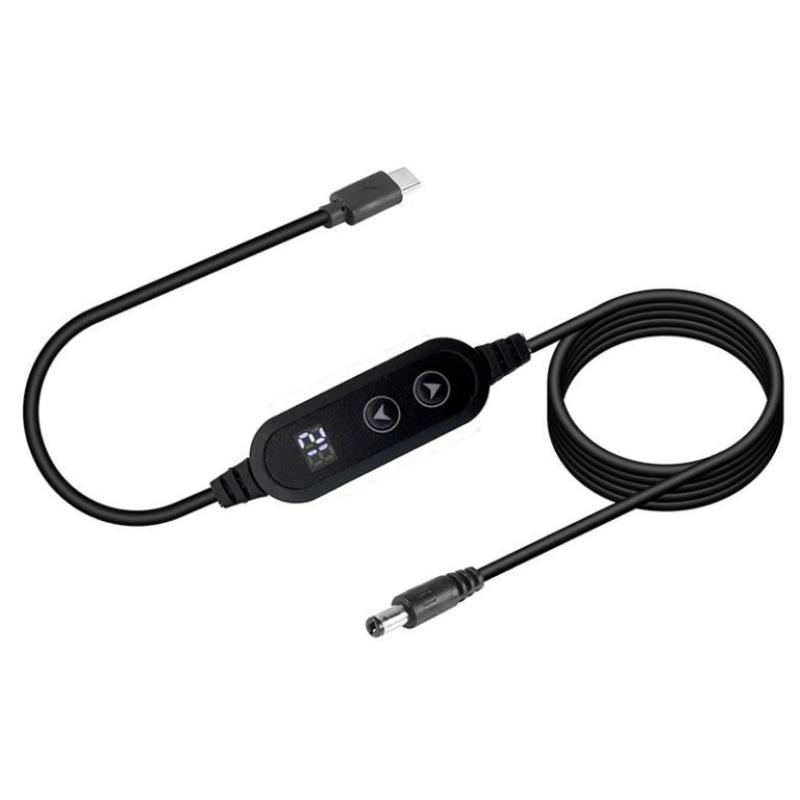 

Type C To DC Fast Charging 5V-12V Boost Converter Cable Adapter For Wireless Router TV Box Durable Cord