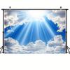 2D Sonnenstrahl Himmel Kulisse, 2D Heller Himmel und Wolken Dekoration