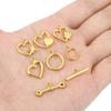 5sets Stainless Steel Toggle OT Clasps Necklace Hooks PVD Never Fade End Connectors For Bracelet Diy Jewelry Making Accessories