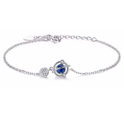S999 Reines Silber Planeten Armband Damen Exquisit Freundinnen Handschmuck Leichter Luxus Minderheit Schlichtes Design