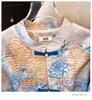 Silk Jacquard Satin Plus Size Oriental Vintage Jacket