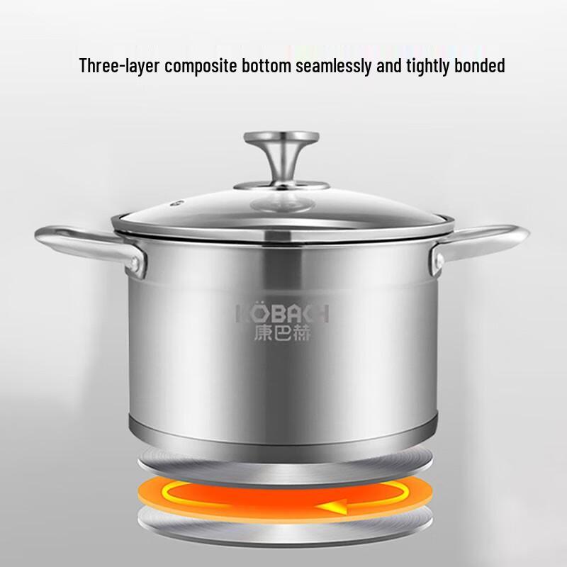 KOMBBACH 304 Stainless Steel Stockpot