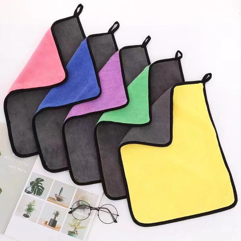 

Multi-color Double-sided Microfiber Car Wash & Floor Cleaning Cloth 25*25 cm