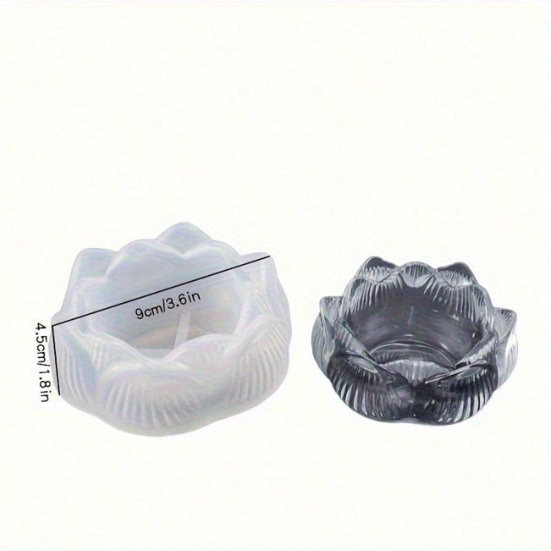 Lotus Kaarshouder Harsmal, Lotus Wax Container Hars Siliconen Gietmal, Ideaal voor Doe-het-zelf Aromatherapie Ambachten, Sieradenschaal, Opbergdoos
