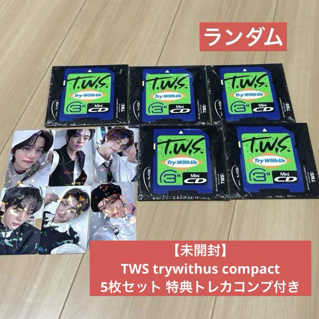 

[USED] TWS trywithus compact 5 pieces with bonus trading card complete set