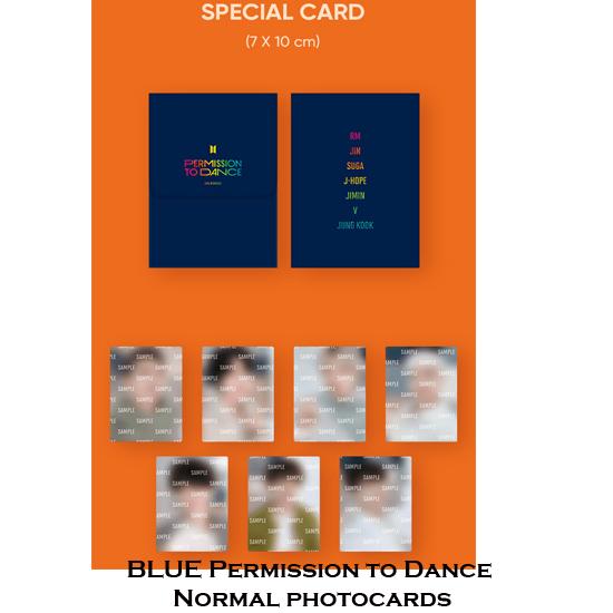 Buy BTS PERMISSION TO DANCE MINI PHOTOCARD SETS at affordable