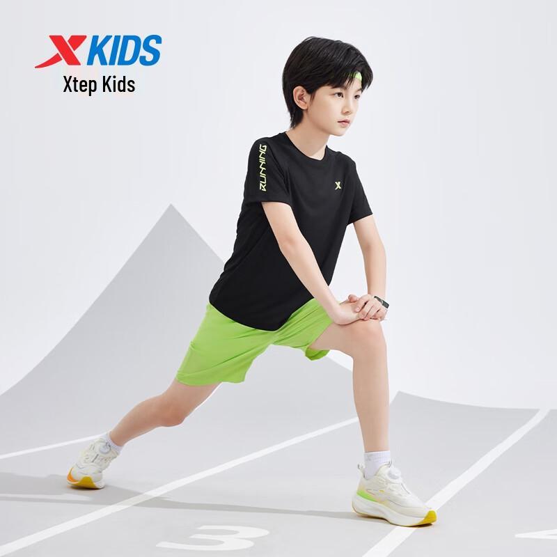 XTEP Kids' Unisex Big Font Print Short Sleeve Knit Set