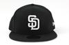 New Era MLB 9FIFTY Black White Snapback San Diego Padres & Cap,