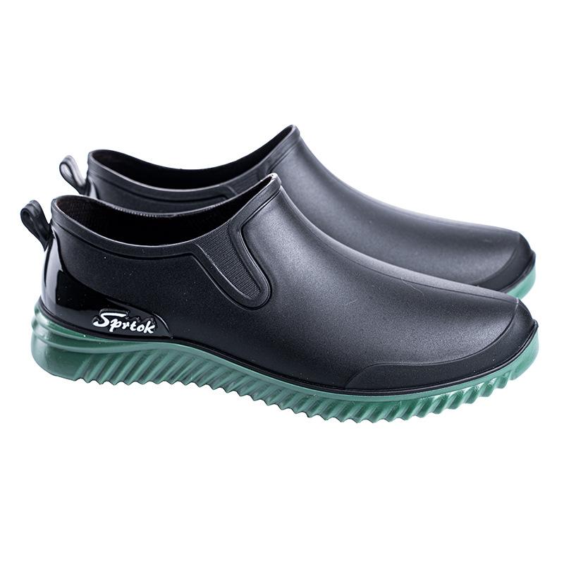 Water shoes low-top rain shoes fashionable men's glove shoes flat spring and autumn non-slip chef shoes men's shoes