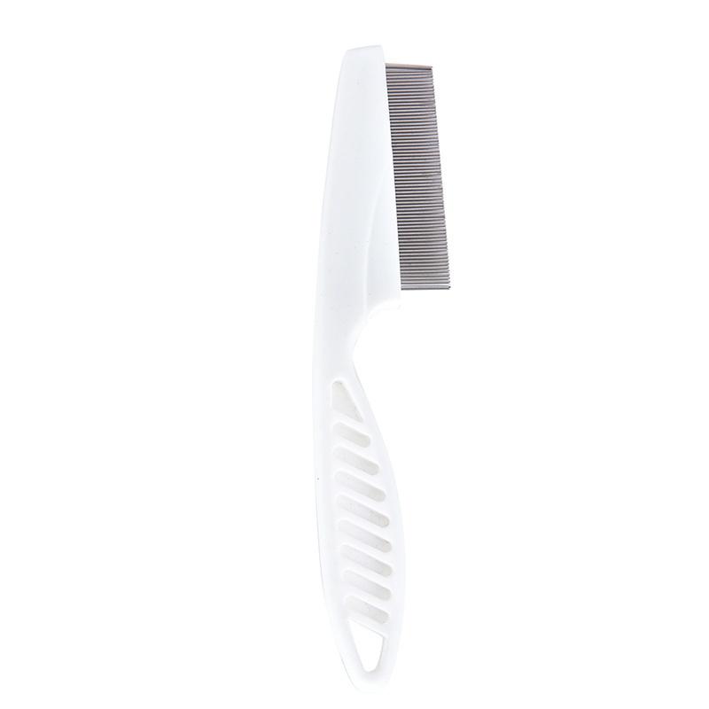 NEW Sale Plastic White Tooth Comb Pet Dog Cat Grooming Cleaning Remove Flea ^P NEW Sale Plastic White Tooth Comb Pet Dog Cat Grooming Cleaning Remove Flea ^P