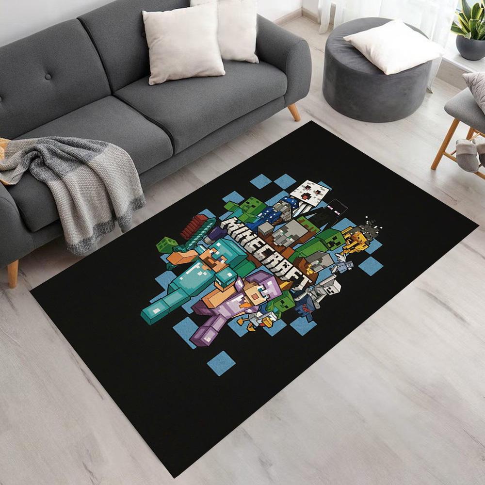 Minecraft Floor Mat Suitable for Dormitory Foyer Playrooms Dining Room Antislip Carpet Office home decor Luxury Gift for Birthday, Christmas, Wedding