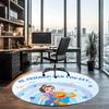 Ms. Rachel Printed Round Rug Carpet Chair Rug Area Rug Entryway Doormats,for Office Chair Living Room Bedroom Kitchen Room.