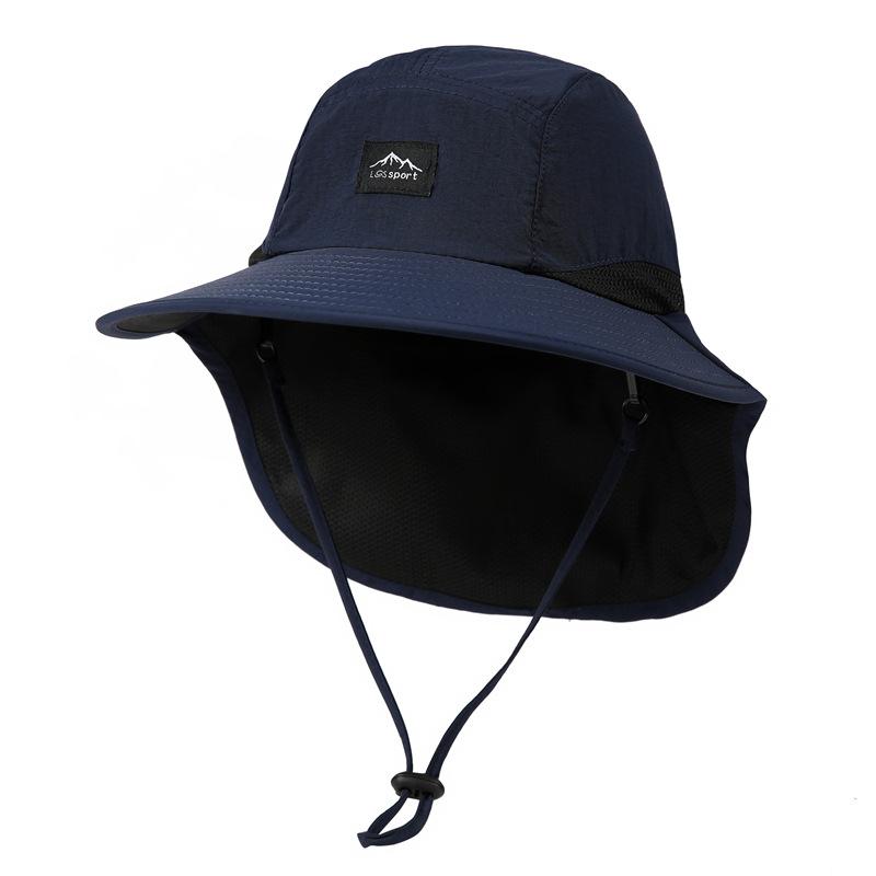 Sunscreen Bucket Hat Men'S Summer Uv Protection Outdoor Hiking Hat Women'S Big Brim Neck Shade Fishing Hat