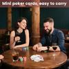 Mini Playing Cards Party Spoof Fun Smal Playing Cards Miniature Poker Cards Mini Poker Game For Teen Adults Novelty Party Gift