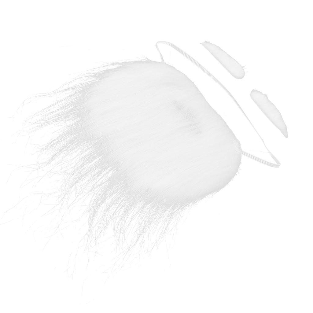 Weihnachtsmann Bart Set Lustige Weiße Falsche Weihnachtsmann Bärte Accessoires für Weihnachtsfeier