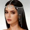 Bohemian Style Rhinestone Tiara Retro Ethnic Style Head Chain Tiara Hair Accessory  Wedding