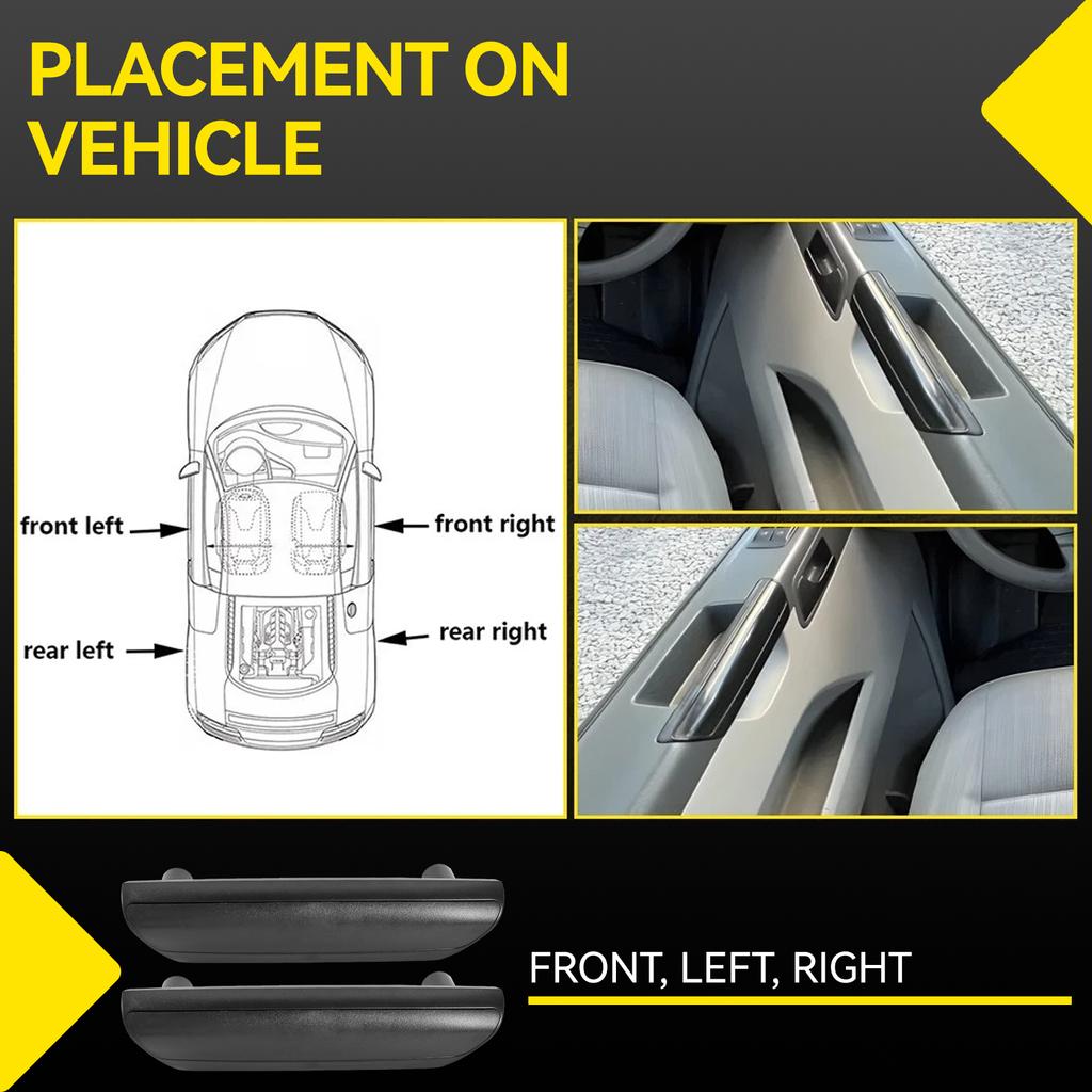 1 Paar Linke Vorderseite Innenzug Griff Innenverkleidung Griffabdeckung Halterung Für Transporter T5 Multivan V 2009-2015 7H0867179 7H0867180