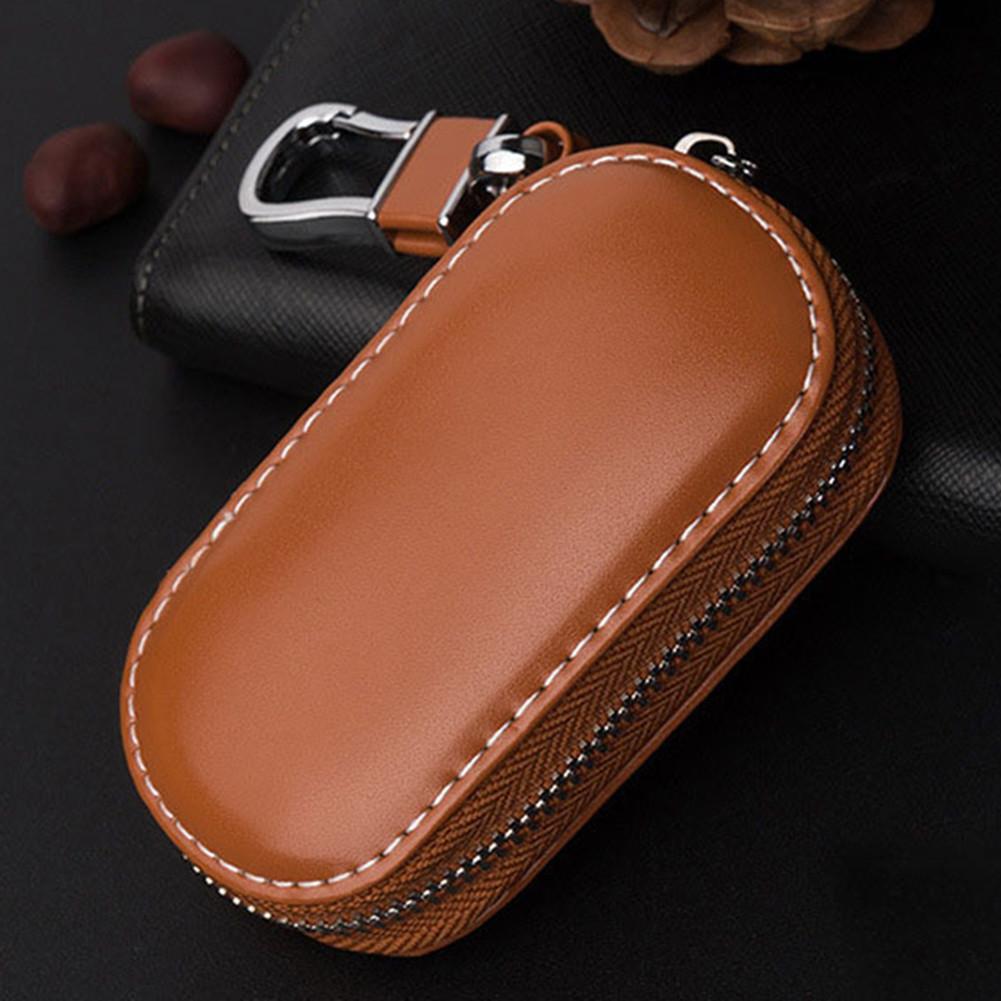 Key Case Multi-function Leather Key Case Car Key Bag For Faraday Cage Keyless Entry Key Fob Pouch, Car RFID Key Security Famous