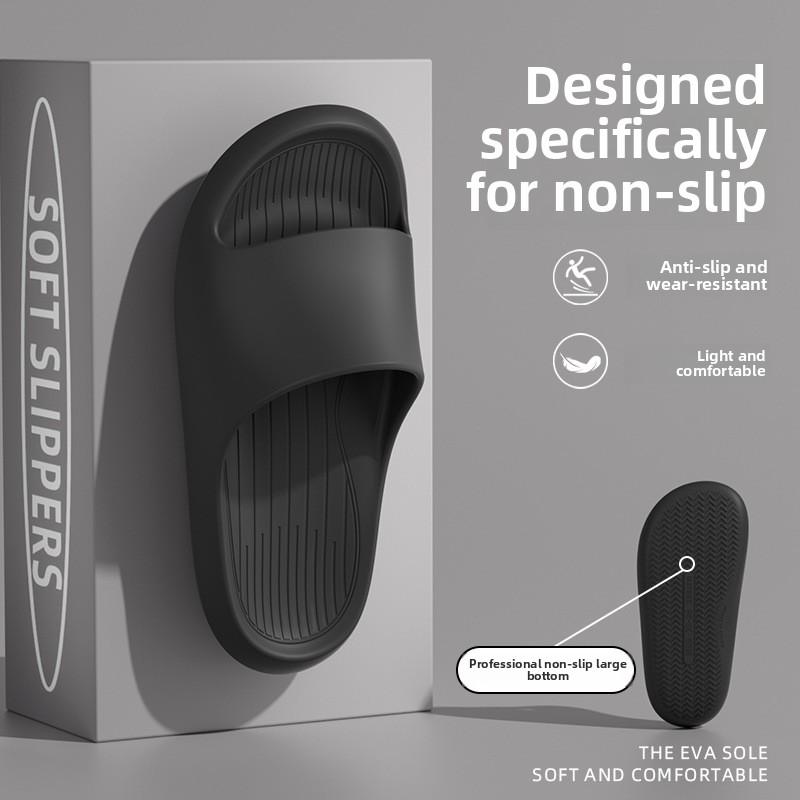 Slippers with A Feeling of Stepping on Poop for Men In Summer, Suitable for Outdoor Wear, Odor Proof Indoor, Home Bathroom, EVA Slippers for Women
