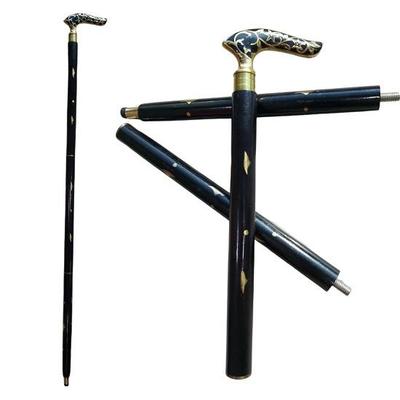 Dolchi  Walking Stick Cane with Brass Handle Perfect Gift for Grandpa and Grandma  93.98 Cm