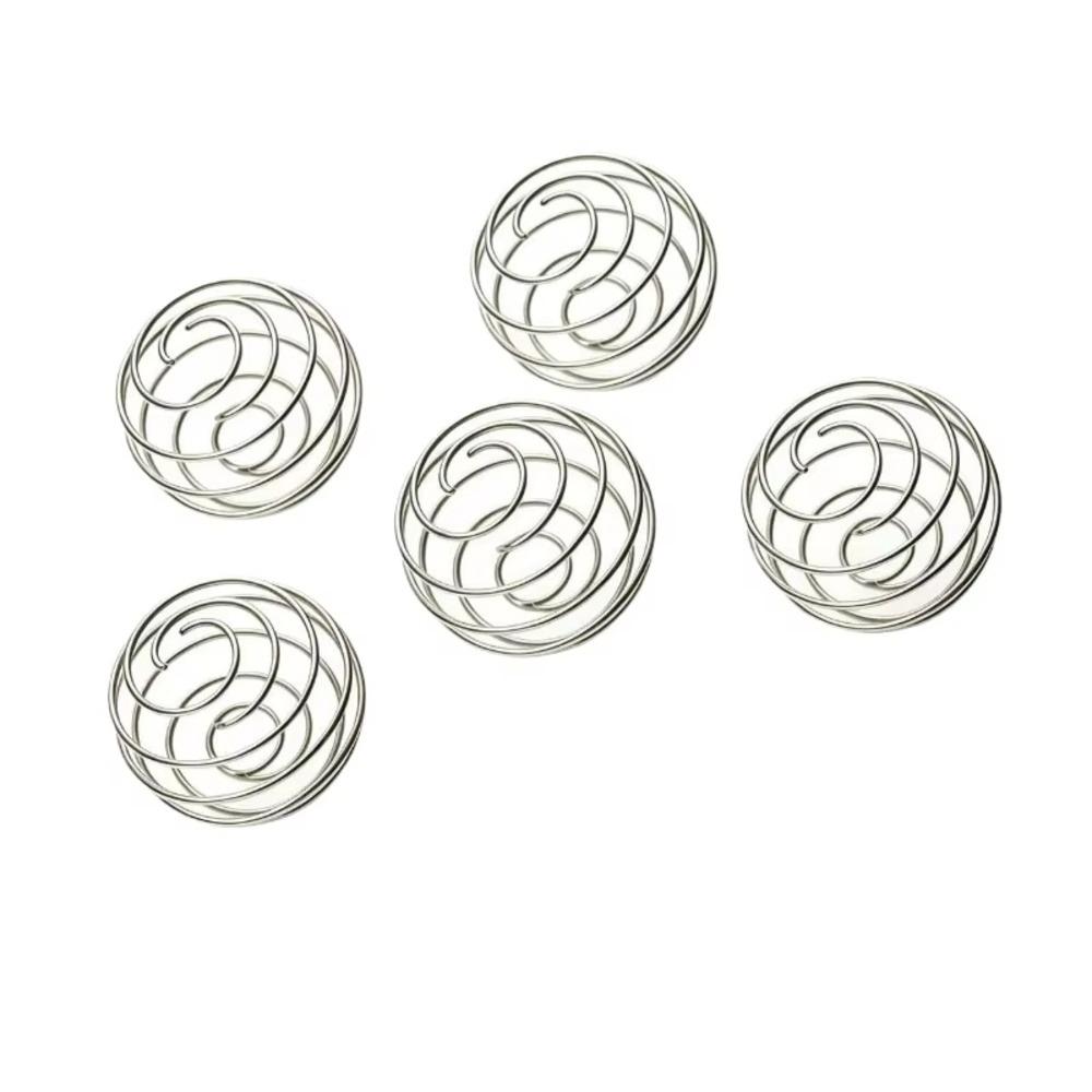 5 Stück Edelstahl Protein Shake Mixer Ball Shaker Rührbesen Kugel zum Mischen von Proteinpulver white