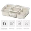 Snack Box Container with Multiple Compartments BPA Free Transparent Lid Design Refrigerator Organizer Food Storage Box