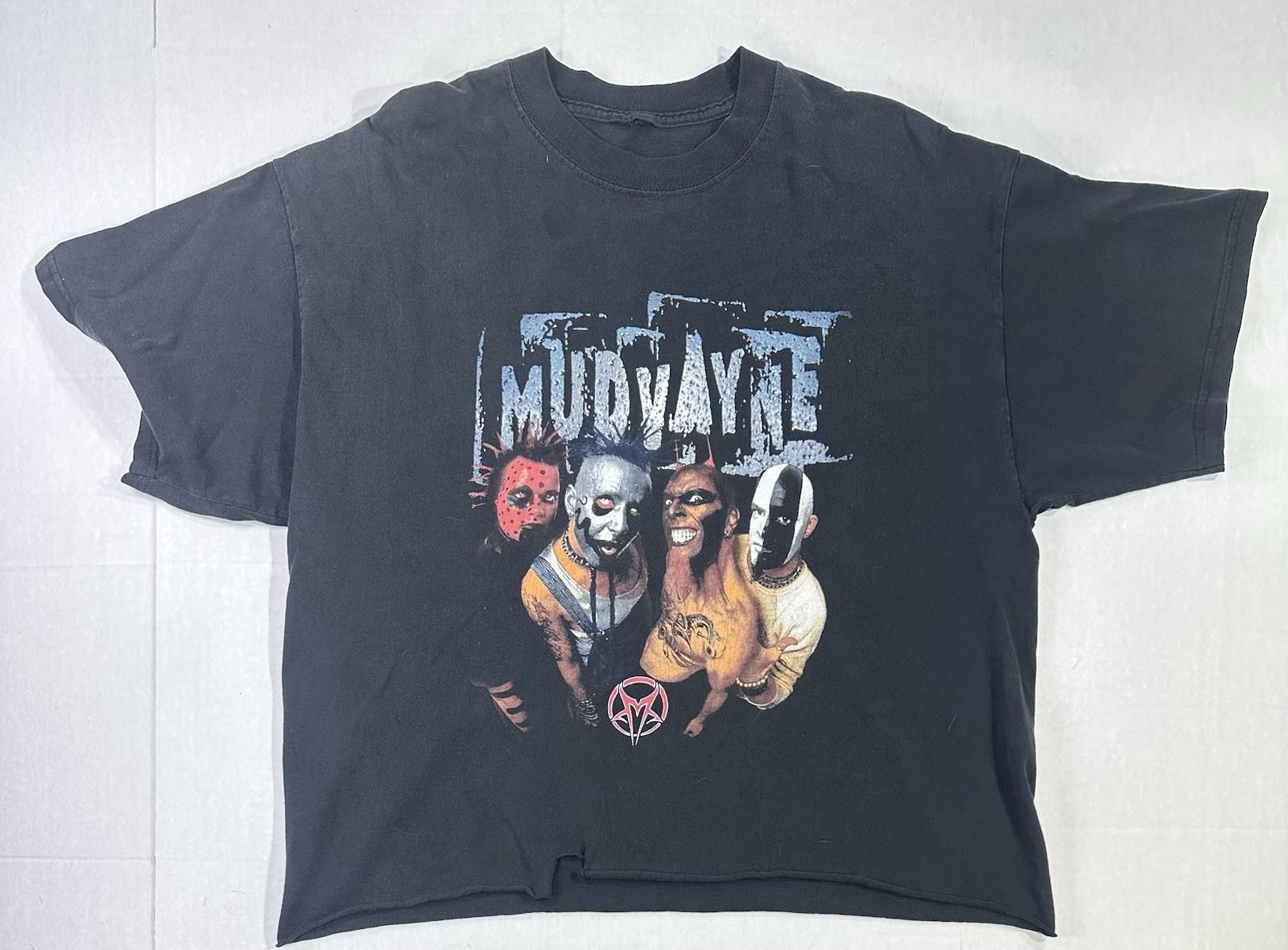 Vintage 2000s Mudvayne Cropped T Shirt XL Y2K Nu Metal Band Graphic Tee Unisex T-Shirt XXXL
