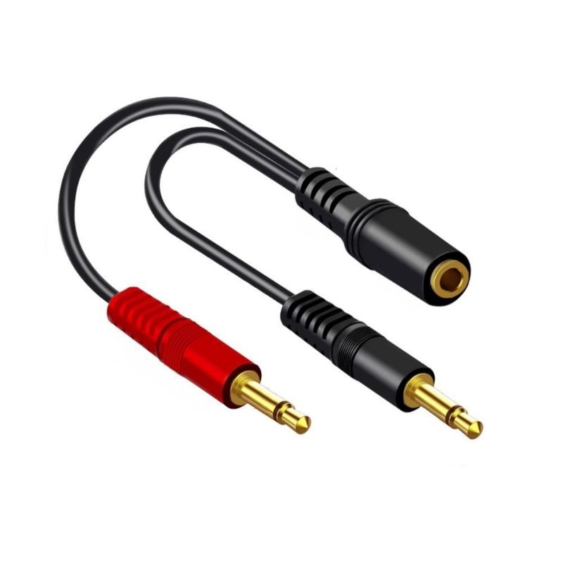 

3.5mm Sound Y Splitter Cable Female to Two Male Cable for Headsets and Microphones Connection 1