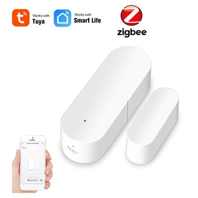 Zigbee Smart Door Sensor Tuya APP Control Door Open Closed Detector Magnetic Switch Window Sensor Smart Home Security