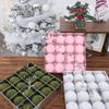 6CM Colored Plush Christmas Ball Christmas Decorations Plastic Ball Christmas Tree Decoration Pendant 2026 New Year Gift