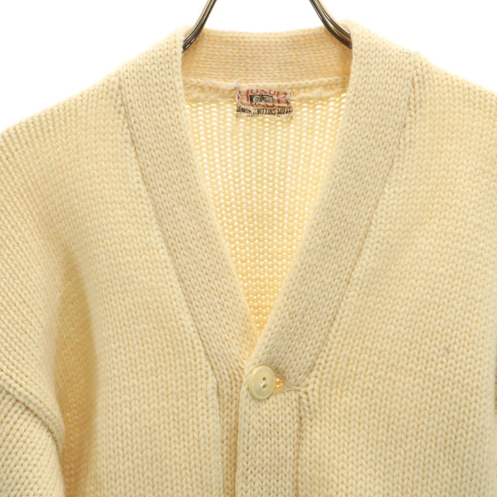 HONOR MADE 50s Vintage Lettered Long sleeve V-neck Letter knit cardigan Men's Used